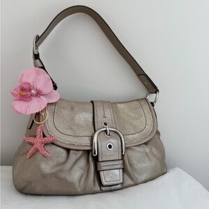 Vintage Coach Pleated Soho Flap